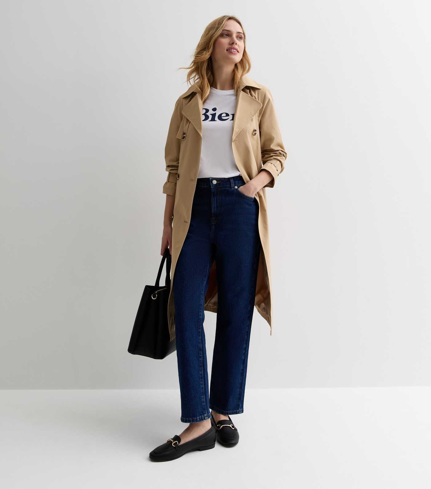 Stone Belted Trench Coat | New Look | New Look (UK)