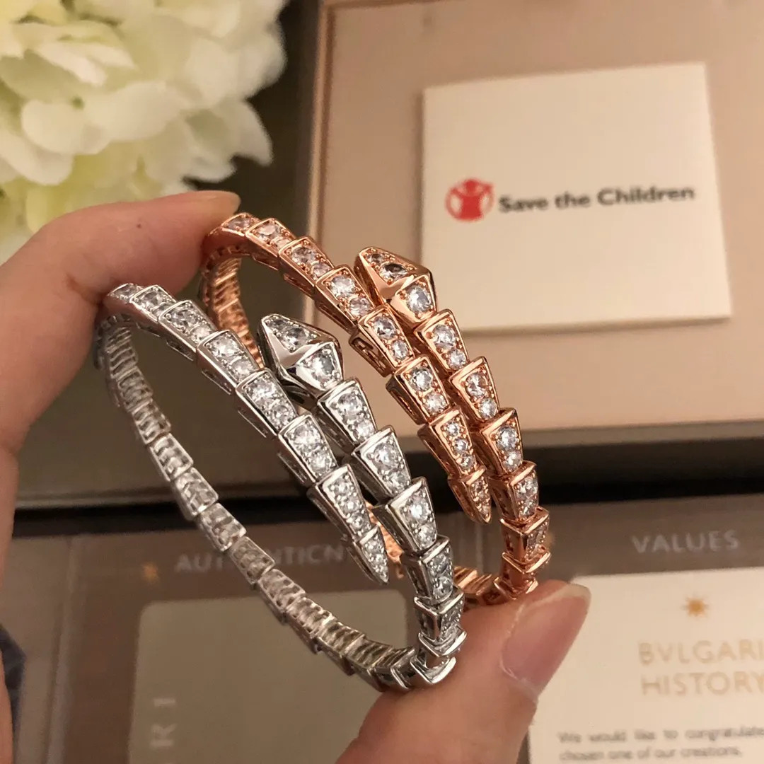 BVLGARI Snake bracelet Charm Bracelets scales encrusted with diamonds Charm and move Encrusted di... | DHGate