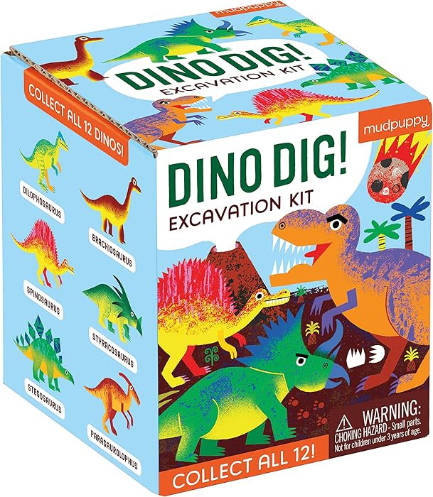Dino Dig Excavation Kit from Mudpuppy - Dinosaur Dig Kit for Children 6+, Includes 1 Dinosaur Egg... | Amazon (US)