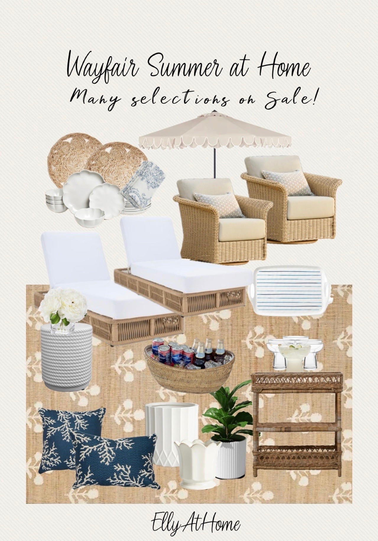 Summer patio at Wayfair! Many selections on sale! Shop outdoor furniture seating, area rugs, planters, umbrellas, throw pillows, outdoor entertaining and more outdoor finds! @Wayfair

#LTKHome #LTKSaleAlert