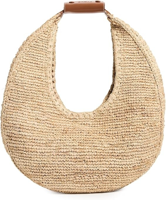 STAUD Women's Large Raffia Moon Tote Bag | Amazon (US)