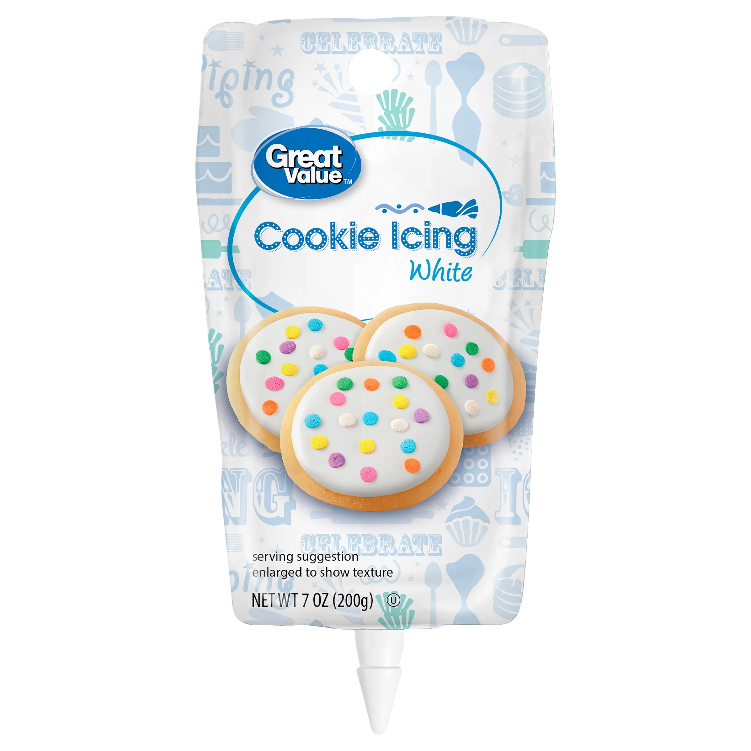 Great Value Vanilla Cookie Icing, White, 7 oz | Walmart (US)