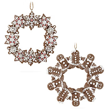 North Pole Trading Co. Gingerbread Wreath 2-pc. Christmas Ornament | JCPenney