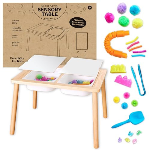 Creativity for Kids Deluxe Sensory Table: Color Party Sensory Table for Toddlers Age 3-5 (Sensory Bins Included), Toddler Activity Table, Kids Sensory Table with Sensory Toys | Amazon (US)