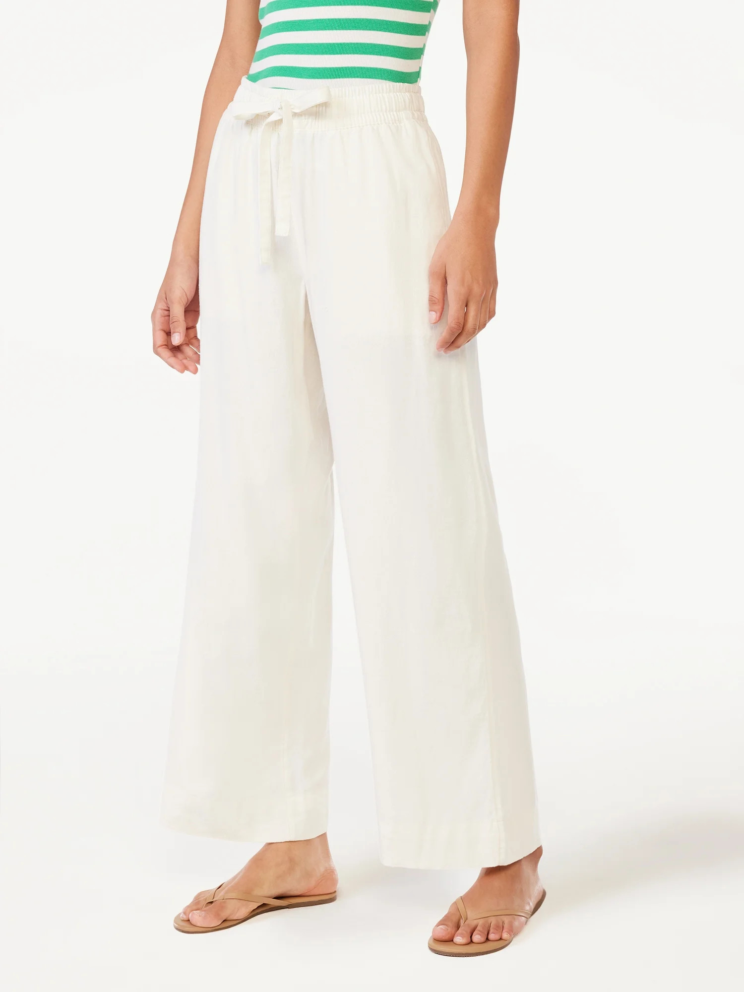 Free Assembly Women's High Rise Wide Leg Pants | Walmart (US)