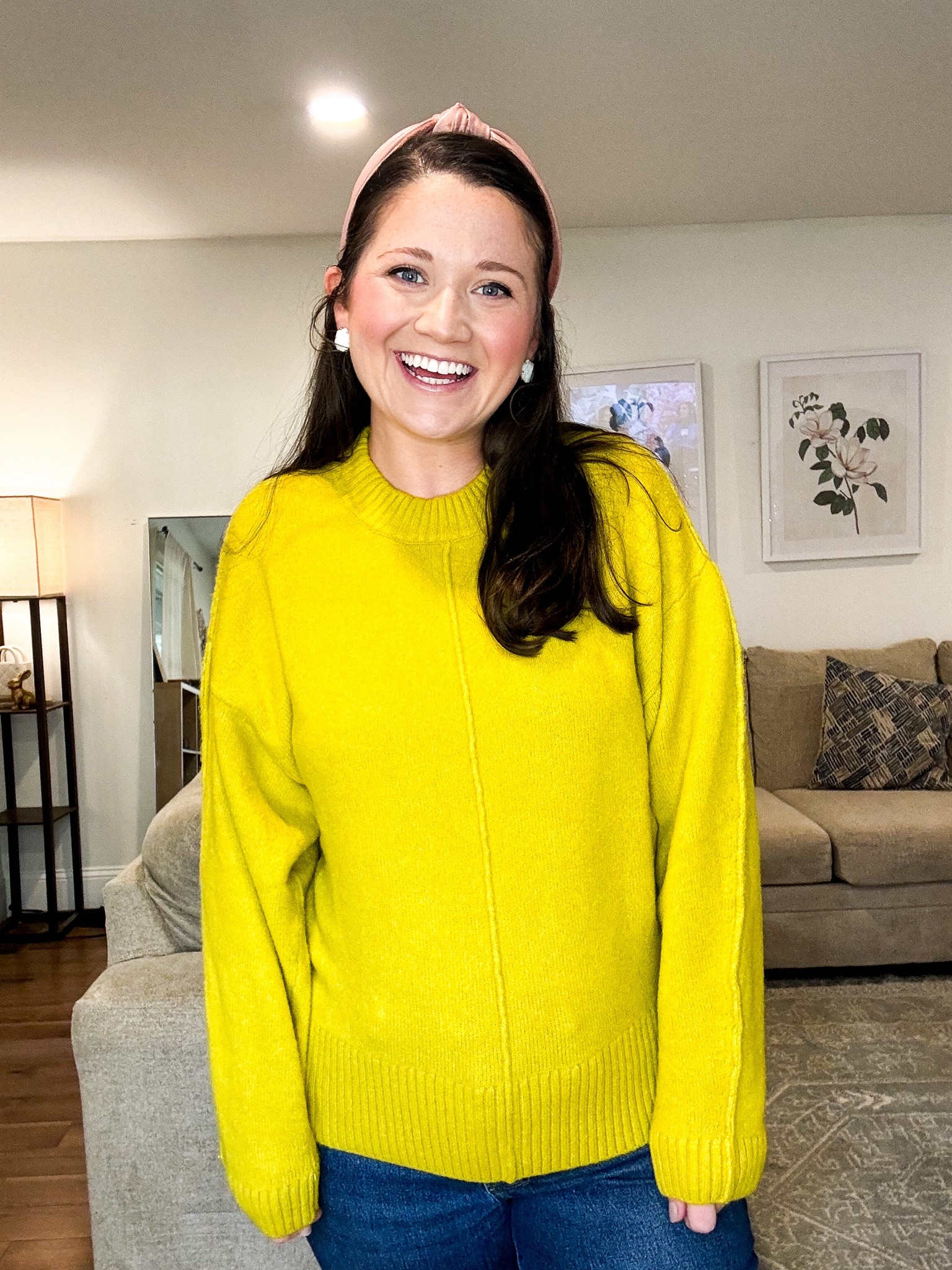 Cozy sweater. Winter outfits from Walmart 