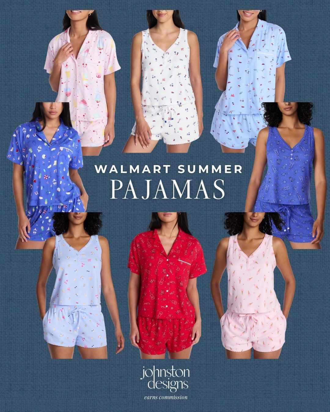 Walmart summer pajamas that are cute, comfy and perfect for summer! 🇺🇸

Walmart pajamas, summer sleepwear, pajama sets, women’s loungewear, matching pjs, cute sleep sets, soft shorts, button top, tank set, affordable fashion, vacation pajamas, cozy basics, warm weather style, Walmart finds, fourth of july, memorial day, red, white, blue, americana, summer finds. 

 #LTKootd #LTKSeasonal