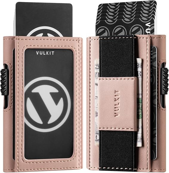 VULKIT Pop Up Wallet with ID Window and Cash Strap for Max. 8 Cards, Slim Aluminum Pop Up Card Ca... | Amazon (CA)