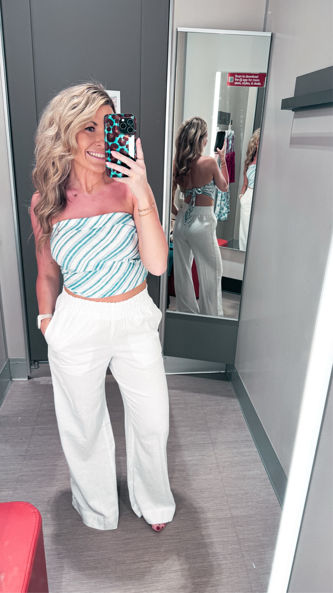Small both pieces. Pants are a tad see through so if between sizes I would size up  

#LTKPetite #LTKootd #LTKSeasonal