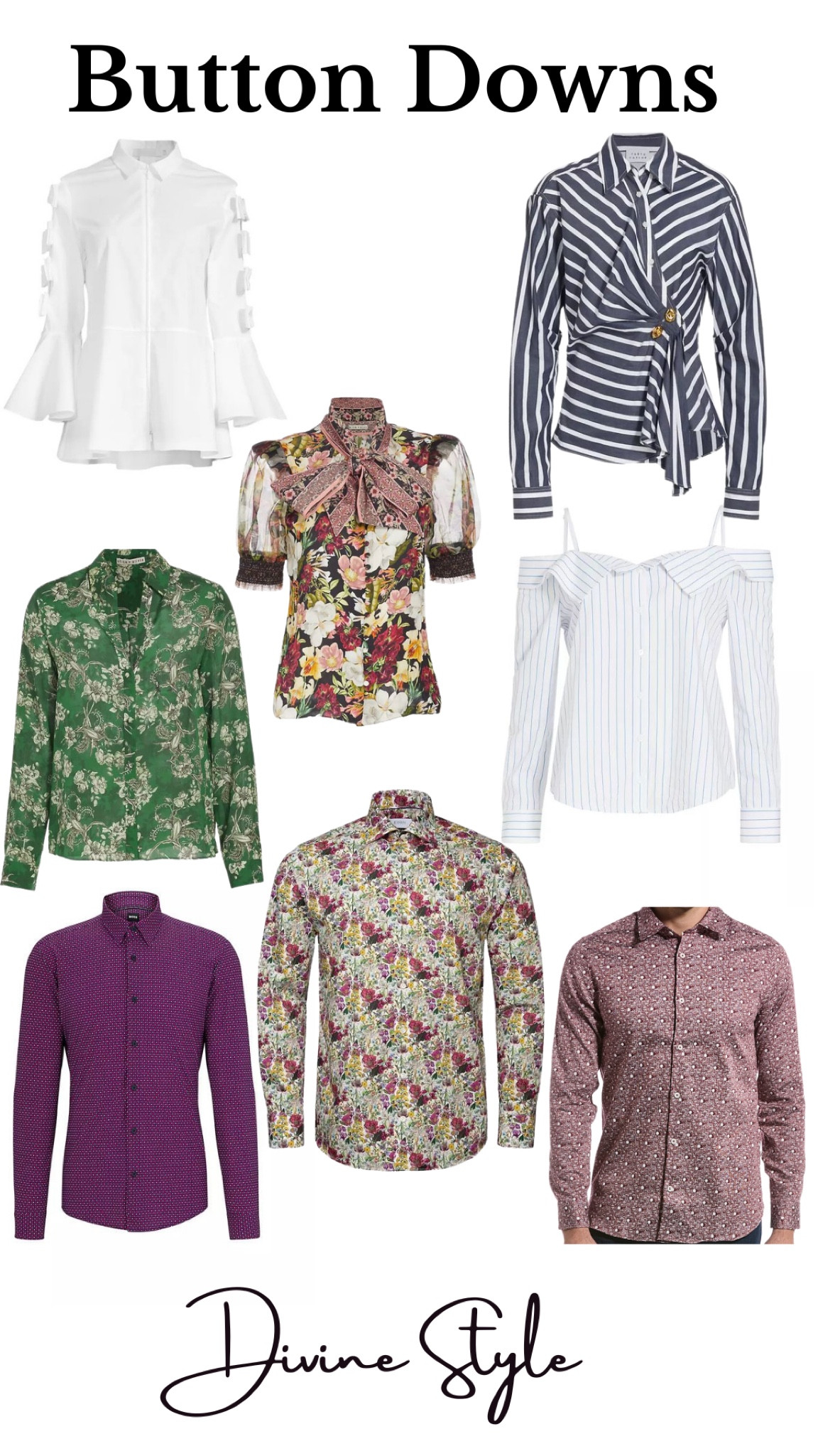 Fall button down shirts & blouses in vibrant colors, design details and prints for men and women.

#LTKsalealert #LTKmens #LTKSeasonal