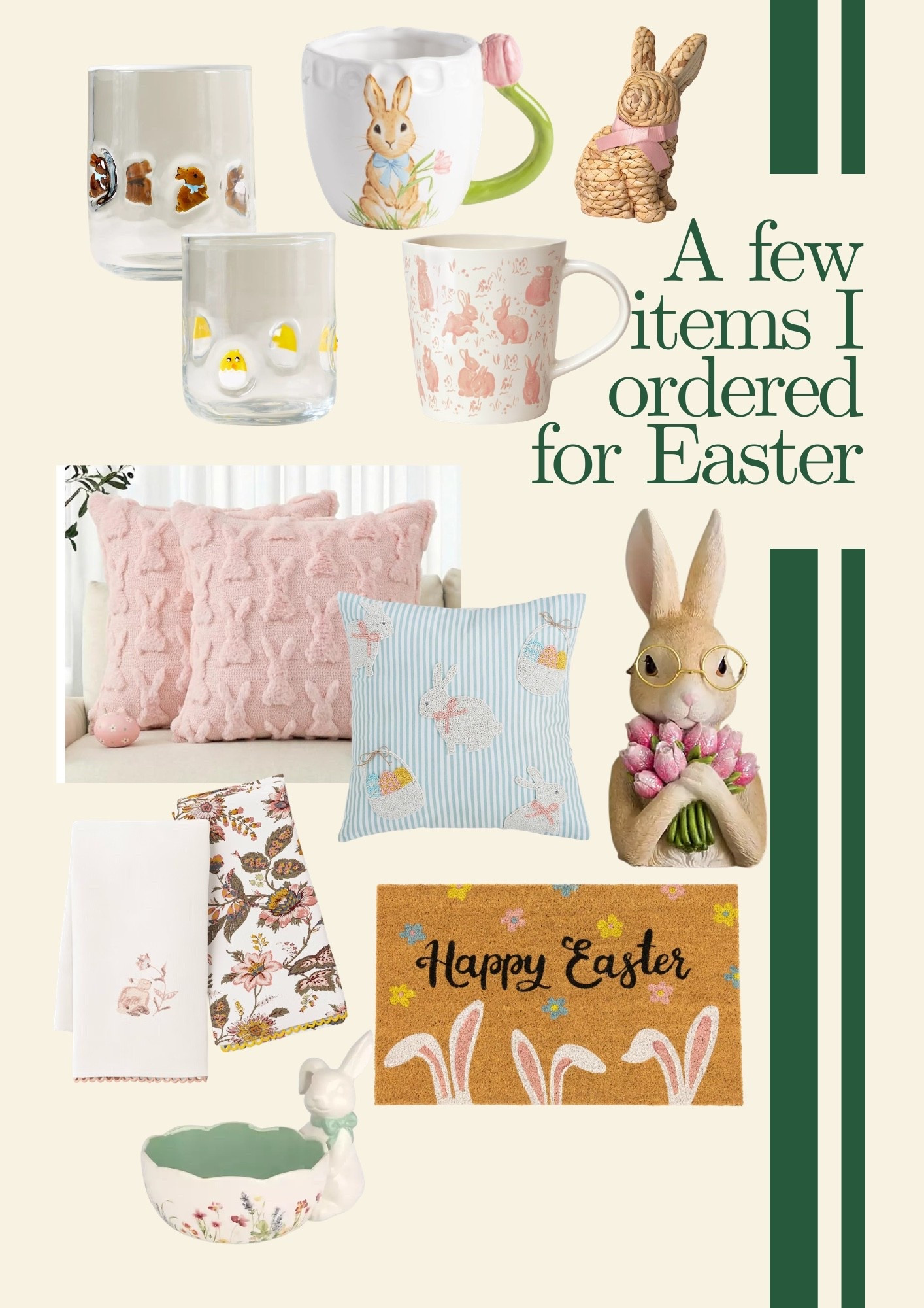 Just a few items I have ordered for Easter. Don’t need a lot. Just a few refreshes  

#LTKHome #LTKOver40 #LTKSaleAlert