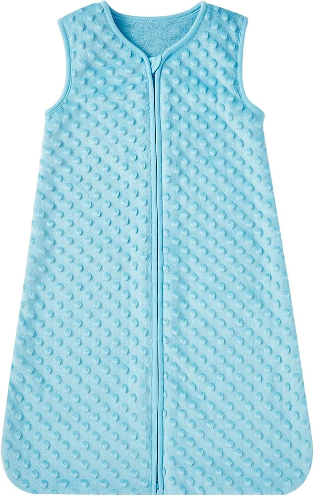 DaysU Minky Baby Sleep Sack with Soothing Dots, Sleeveless Baby Sleeping Bag with 2-Way Zipper, P... | Amazon (US)