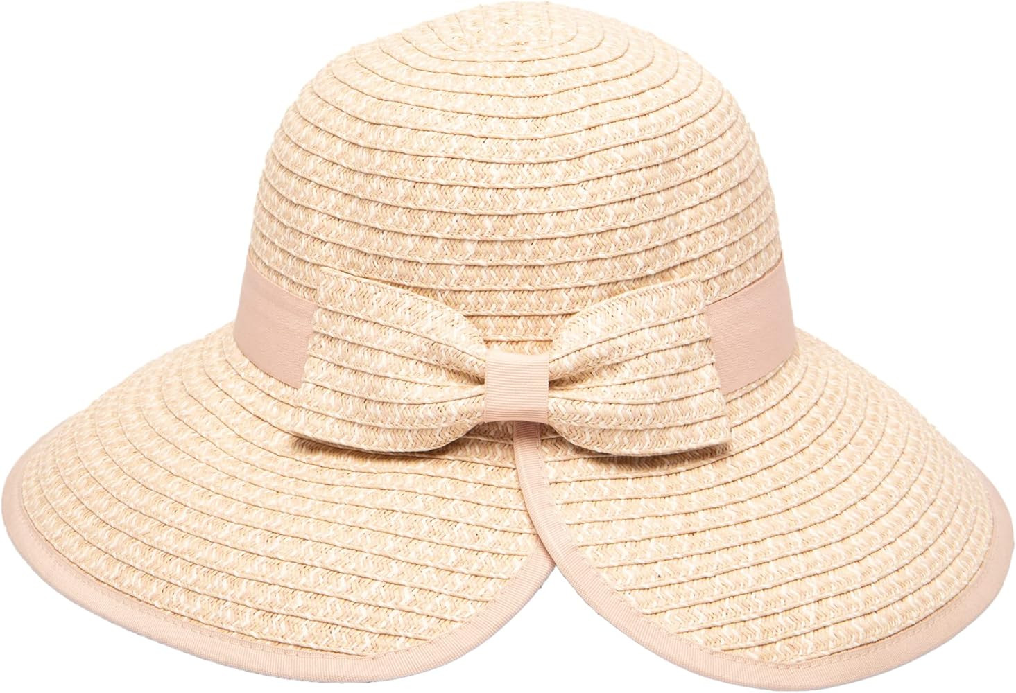 San Diego Hat Company Women's Sun Brim Bow at Back and Contrast Edging | Amazon (US)