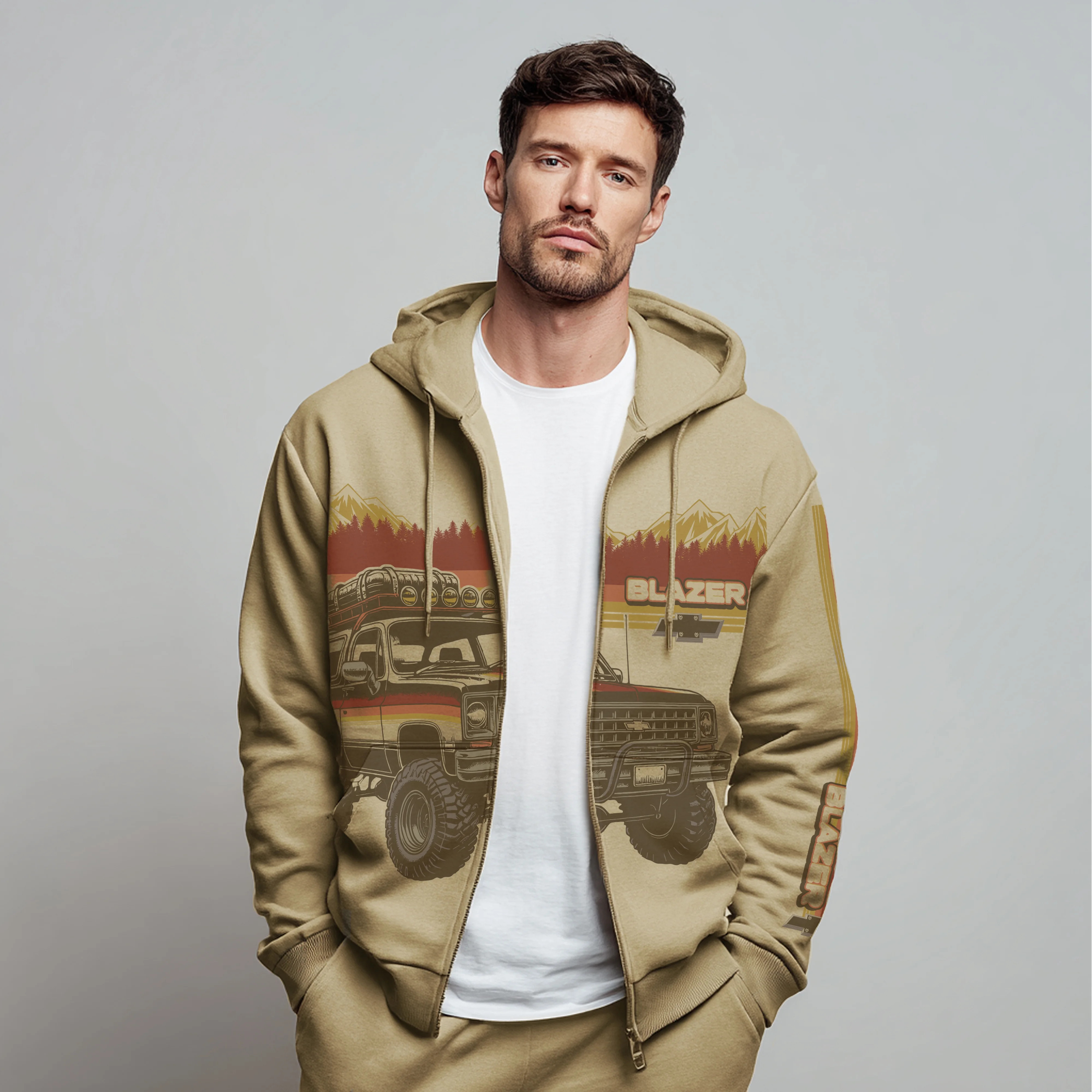 Chevy "Blazer" Men's & Big Men's Hooded Sweatshirt, Sizes XS-3XL | Walmart (US)