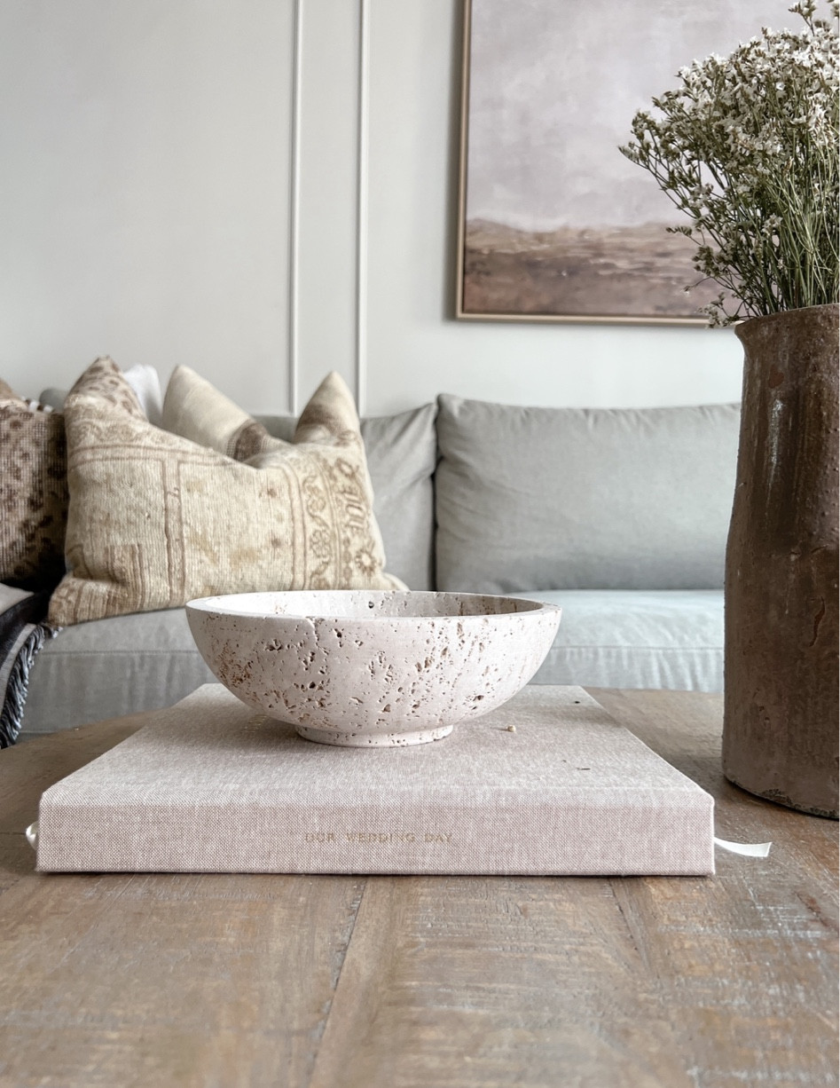 The most gorgeous travertine bowl - fall decor, neutral decor 

#LTKhome #LTKFind #LTKunder50