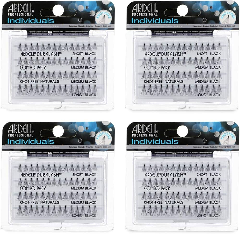 Ardell Individual False Eye Lashes - Combo, Black, Natural Look DIY Lash Clusters, Easy Applicati... | Amazon (US)
