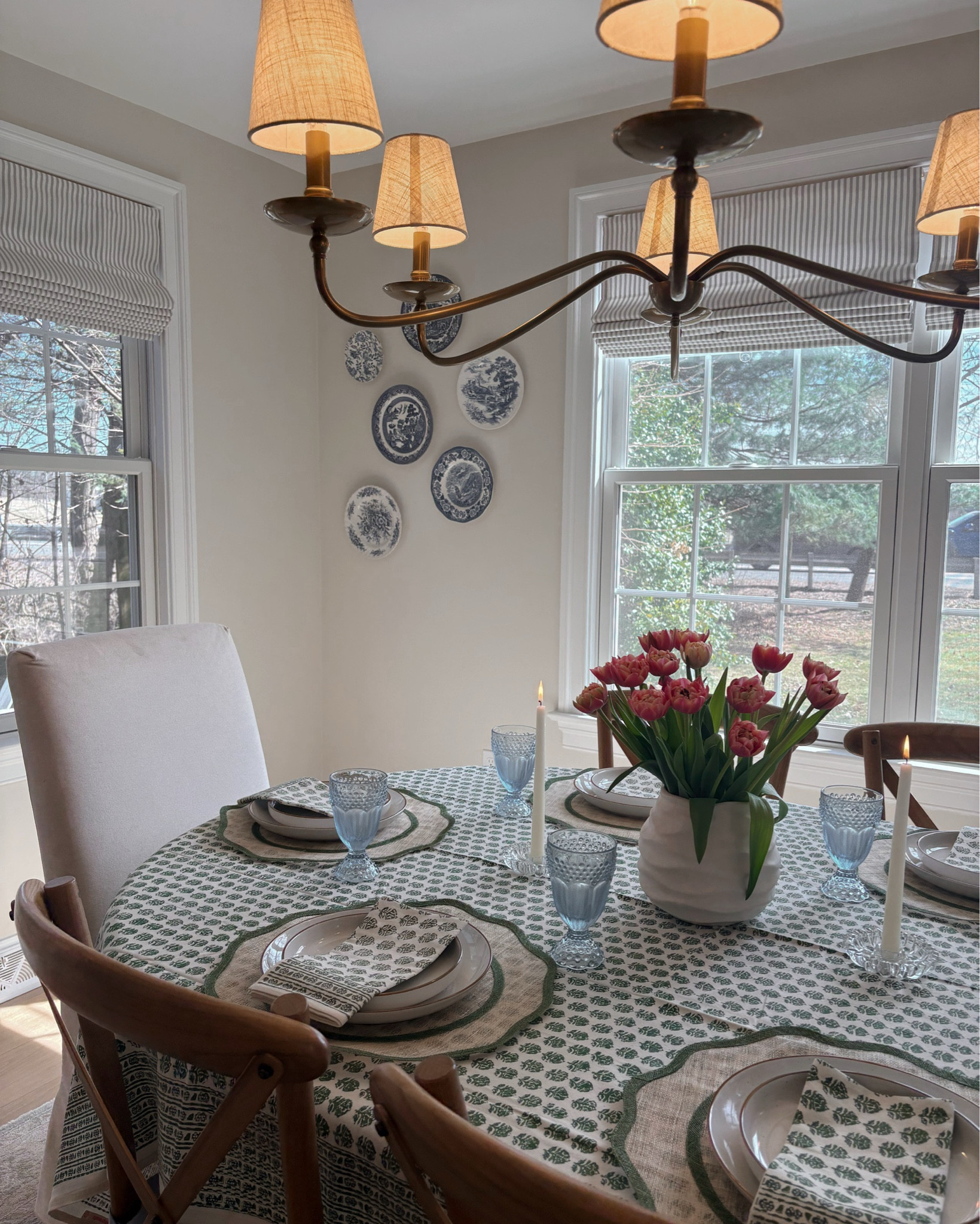 The most beautiful green tablecloth, napkins and placemats from Pomegranate Inc 🌷 Their beautiful patterns and quality materials will elevate your table for Easter, Mother’s Day or any spring dinner parties. Check out their collection 💚 

#LTKHome #LTKfoodie #LTKSeasonal