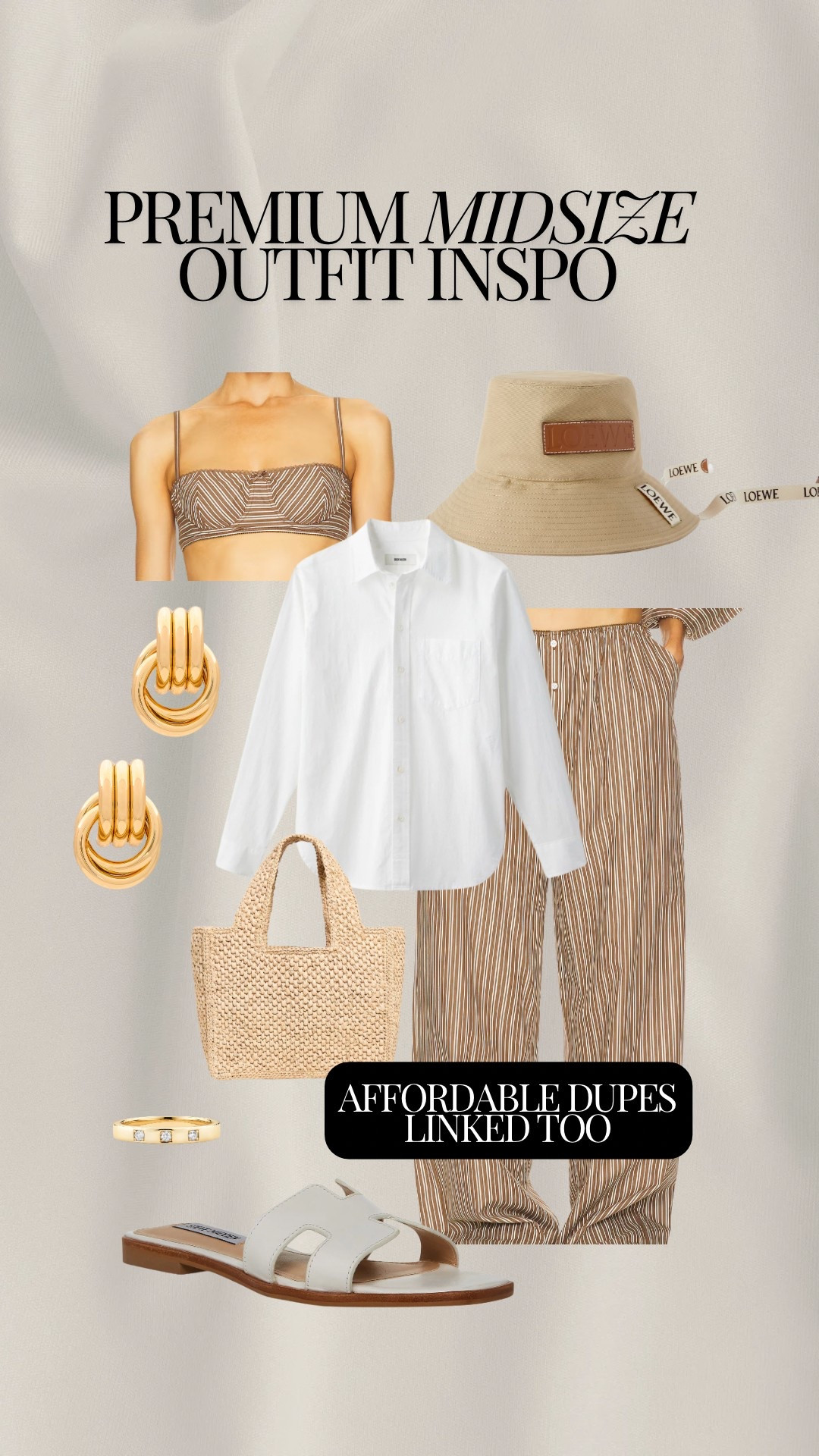 Designer AND dupe items linked — for premium fashion or getting the look for less  