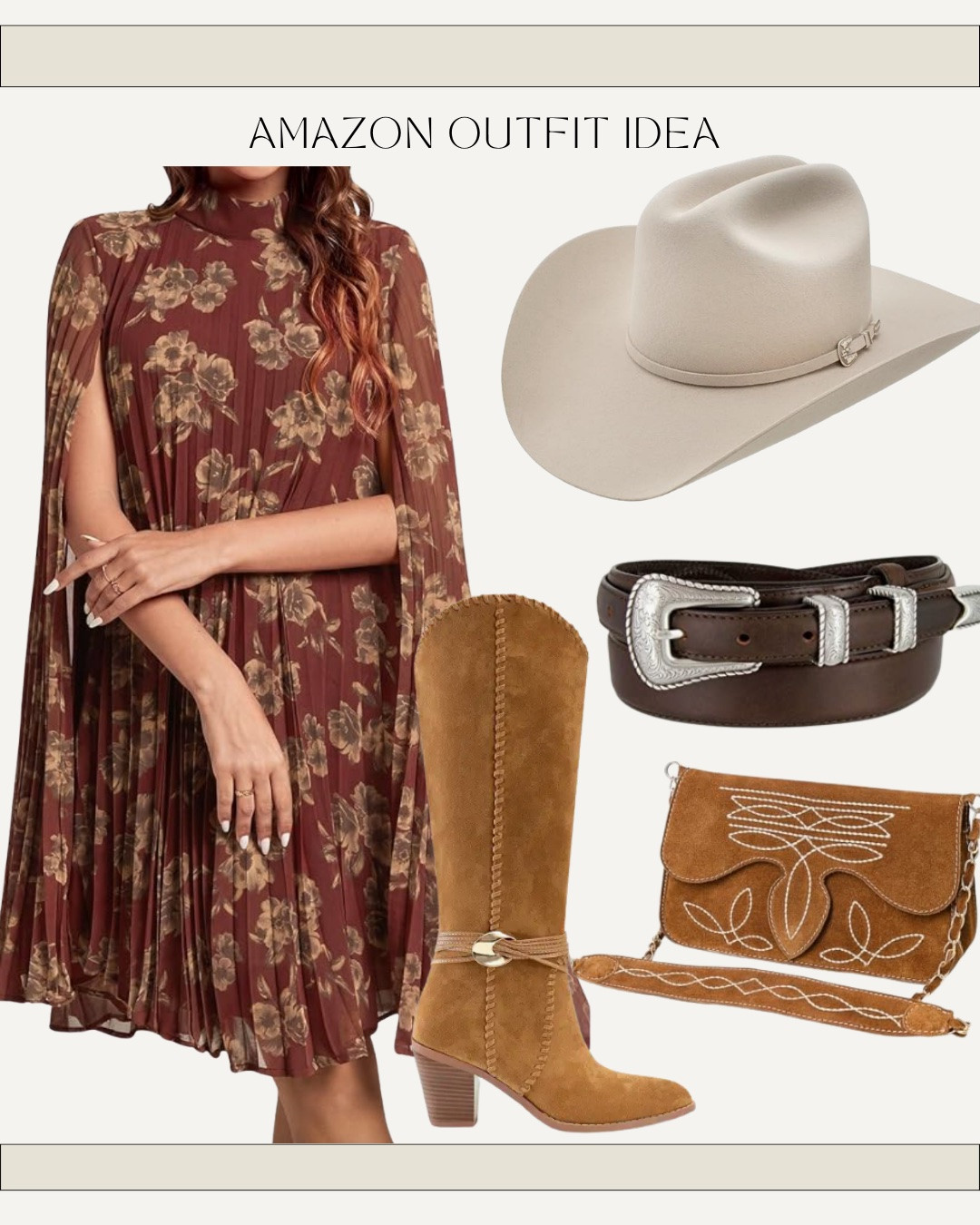 Fall wedding guest dress, western inspired wedding guest dress outfit idea, bridal shower outfit , country concert outfit idea , NFR outfit idea

#LTKgrwm #LTKootd #LTKWedding