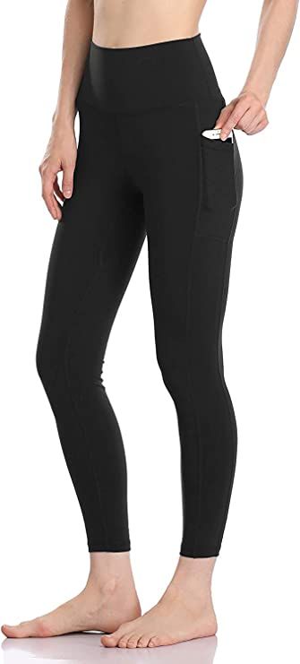 Colorfulkoala Women's High Waisted Yoga Pants 7/8 Length Leggings with Pockets | Amazon (US)