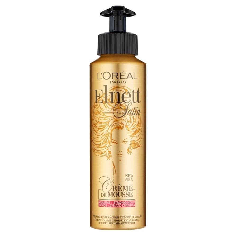 L'Oréal Elnett Crème De Mousse Volume Strong Hold, 200ml | Amazon (UK)