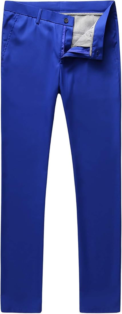 MOGU Mens Slim Fit Front Flat Casual Pants | Amazon (US)