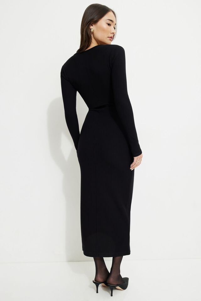 Cherry Ribbed Bolero Maxi Dress | Dynamite Clothing