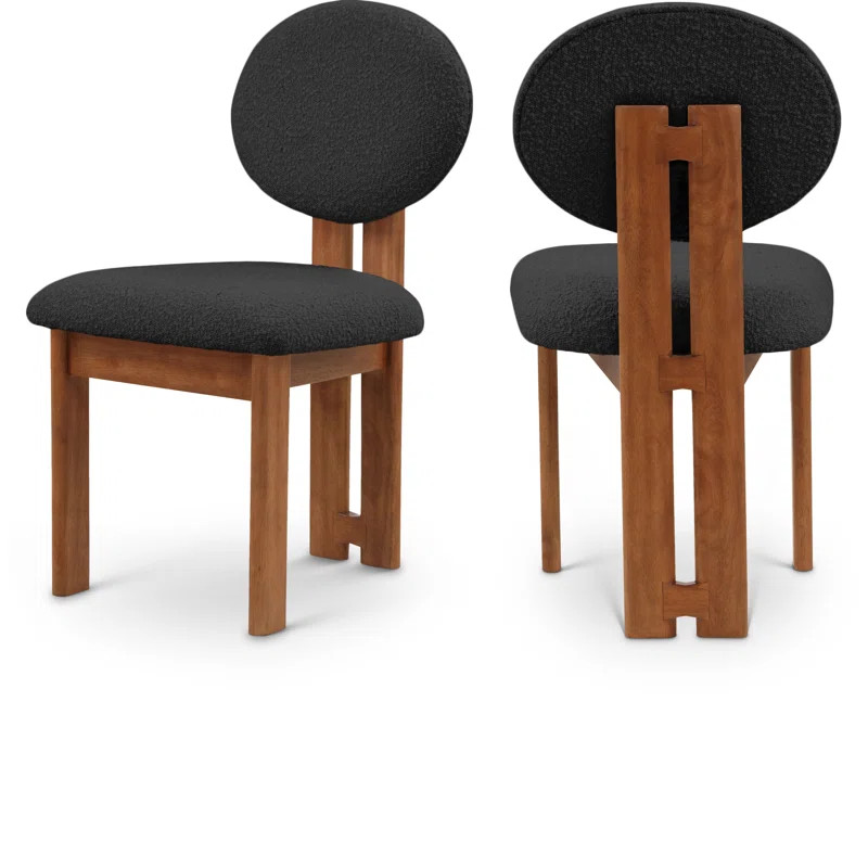 Napa Boucle Fabric Dining Chair (Set of 2) | Wayfair North America