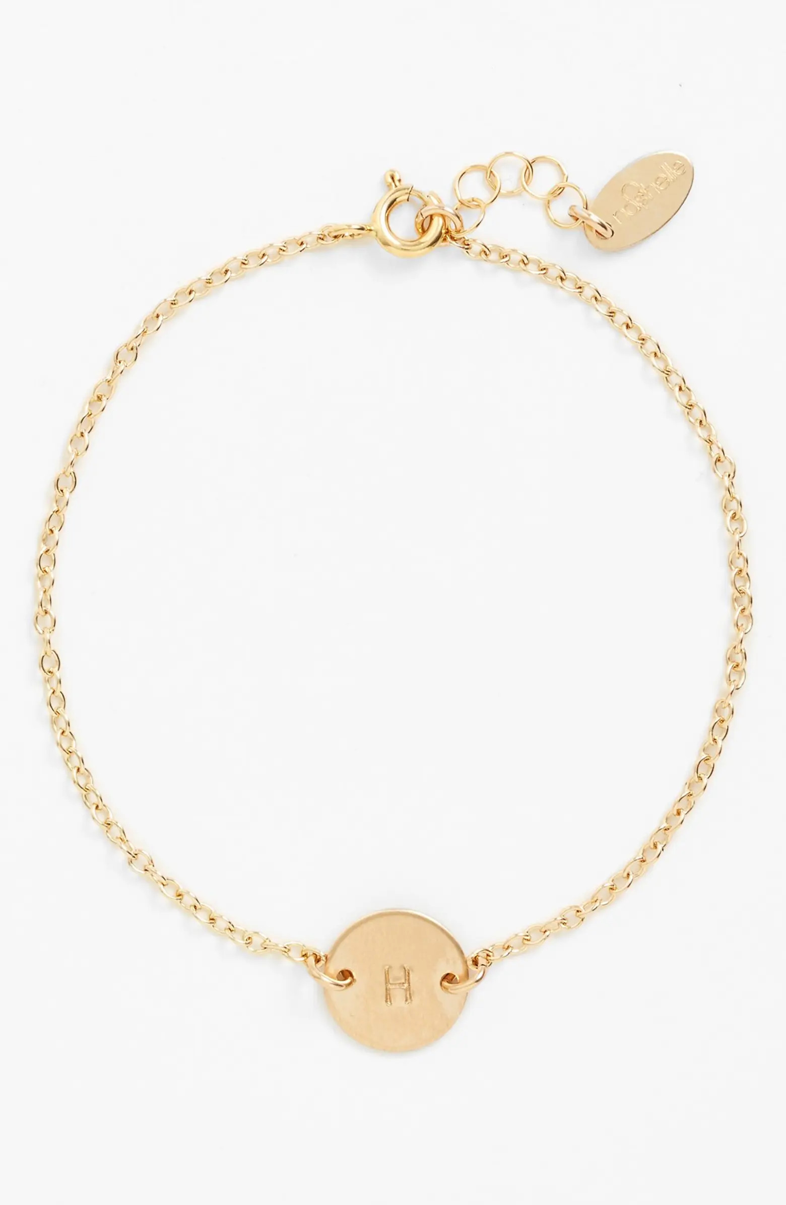 Initial Mini Disc Bracelet | Nordstrom