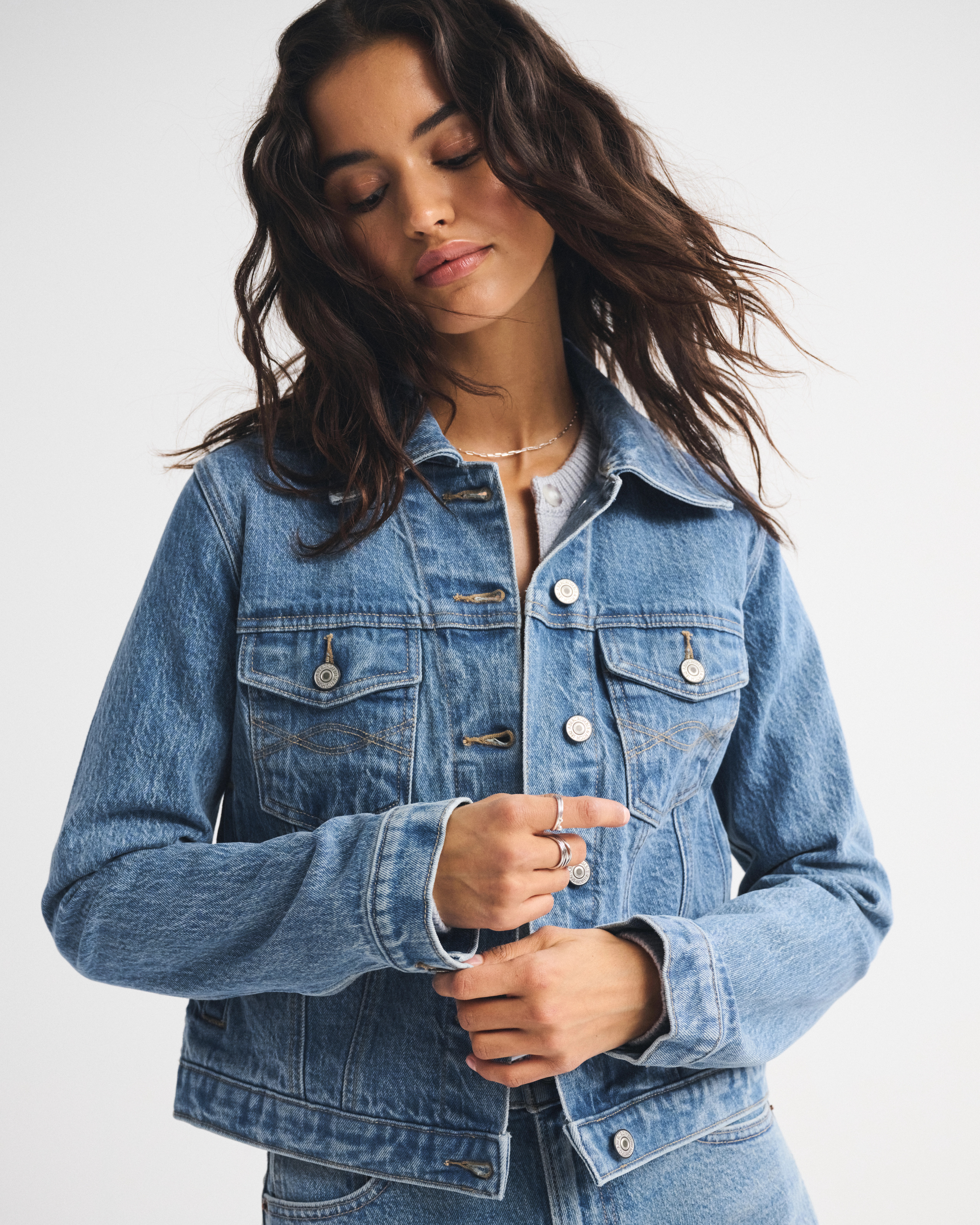Slim Denim Trucker Jacket | Abercrombie & Fitch (US)