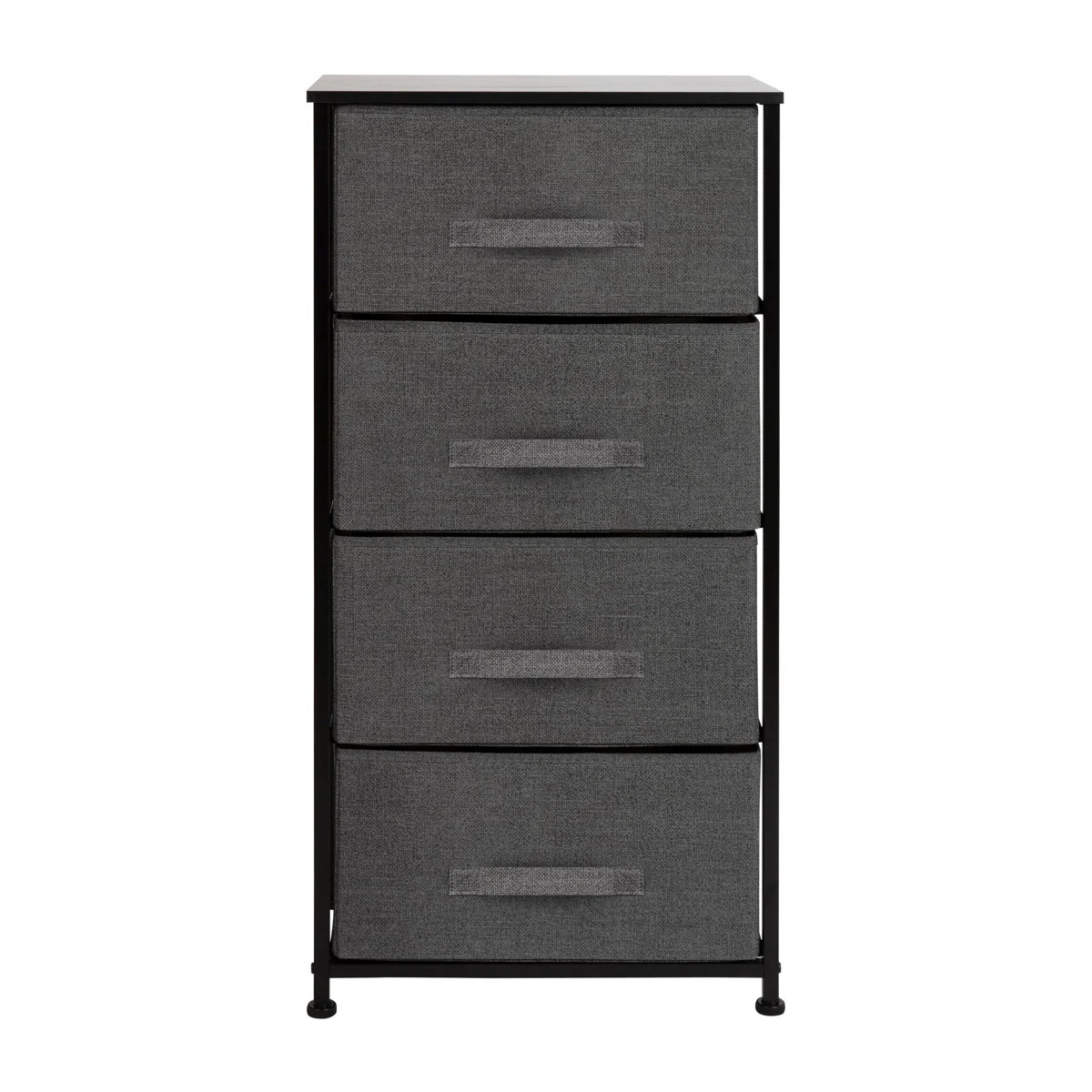 Colne 4 Drawer Vertical Storage Dresser with Wood Top & Fabric Pull Drawers | Wayfair North America