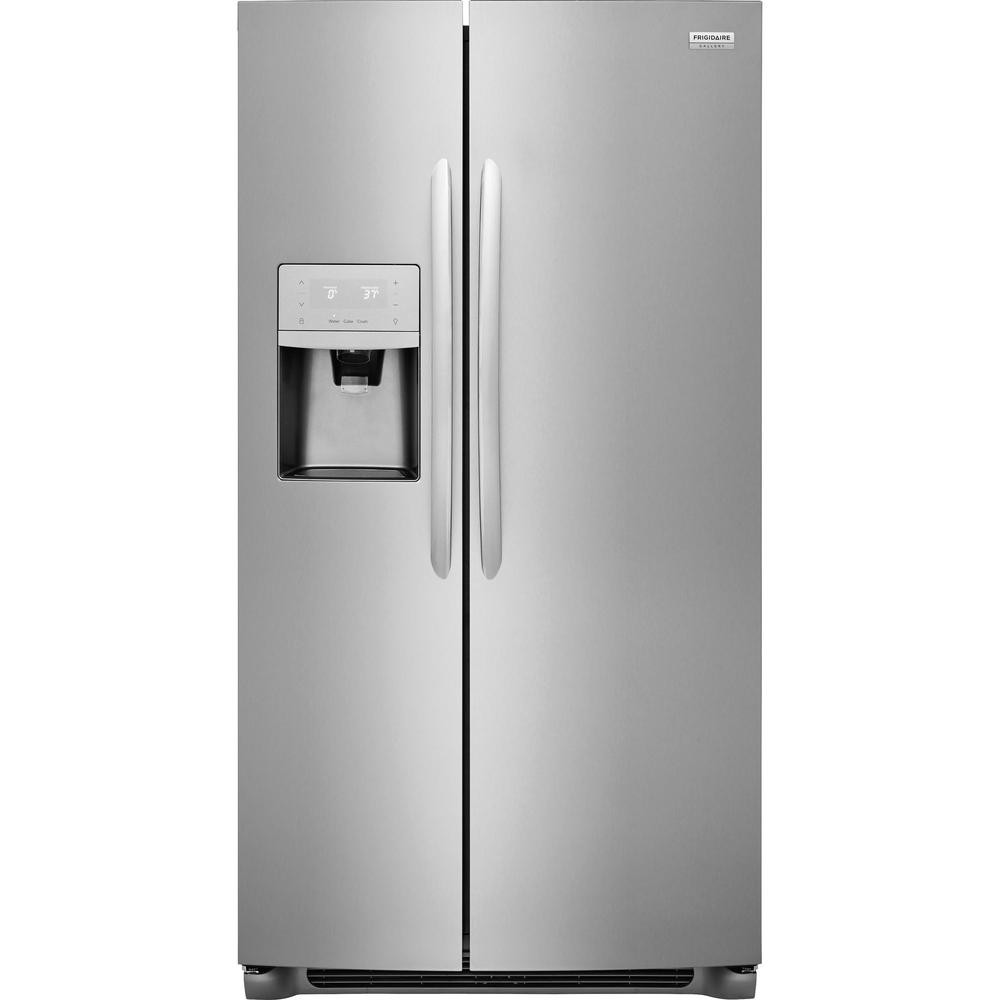FRIGIDAIRE GALLERY 22.1 cu. ft. Side by Side Refrigerator in Stainless Steel, Counter Depth, Smudge- | The Home Depot