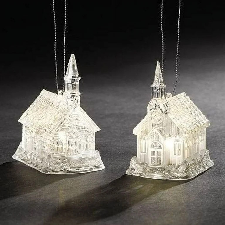 LED Clear Church Ornament, assortment of 2 | Walmart (US)