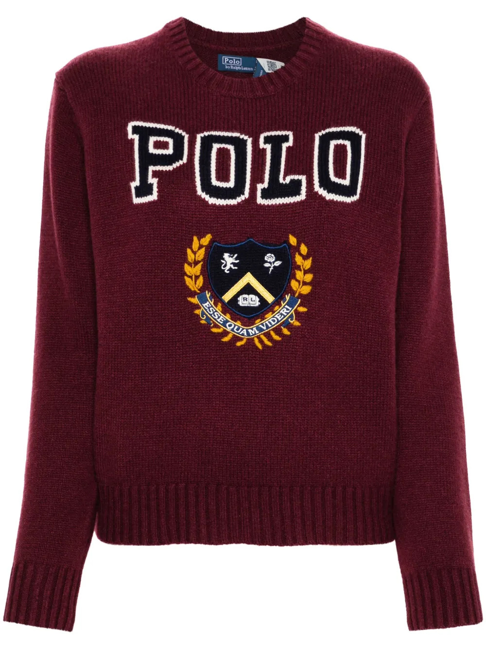 Polo Ralph Lauren intarsia-logo Sweater | Red | FARFETCH | Farfetch Global