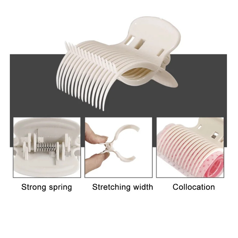 Gecheer 12pcs Hair Rollers Clip Hot Roller Clips Hair Curler Claw Clips Hair Perm Insulation Clip... | Walmart (US)