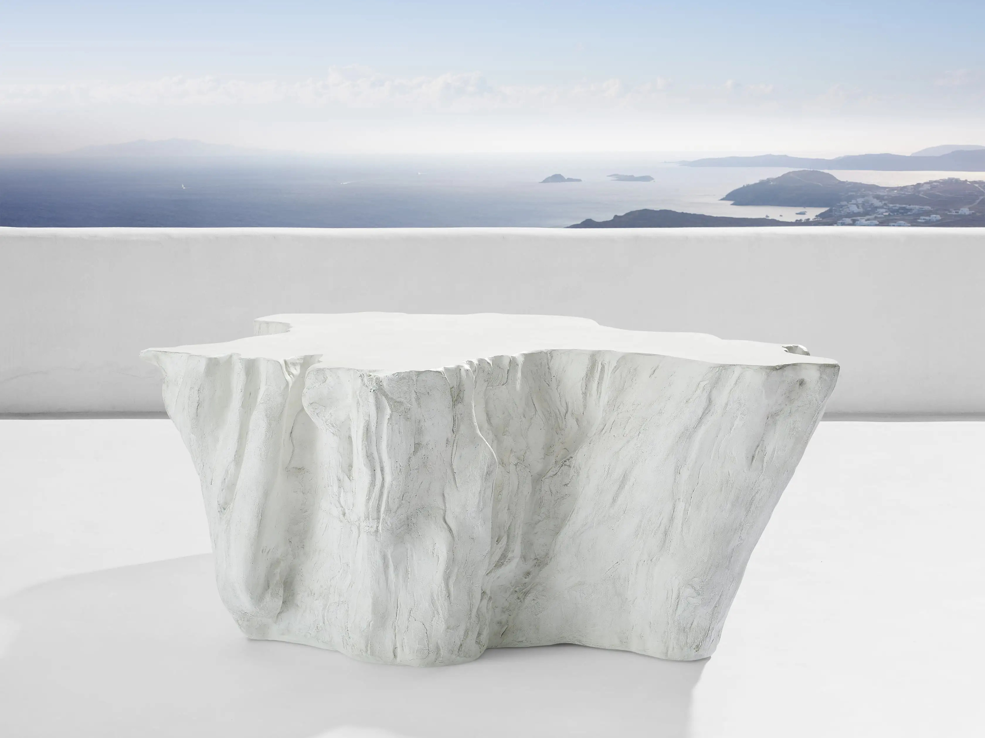 Root Outdoor White Coffee Table | Arhaus