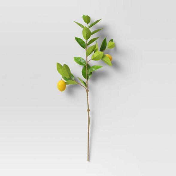 28" Artificial Lemon Stem - Threshold™ | Target