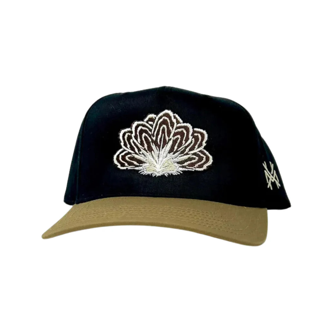 MHC Feather Trucker Hat Dull Gold/Black Otto | The Mad Hatter Company