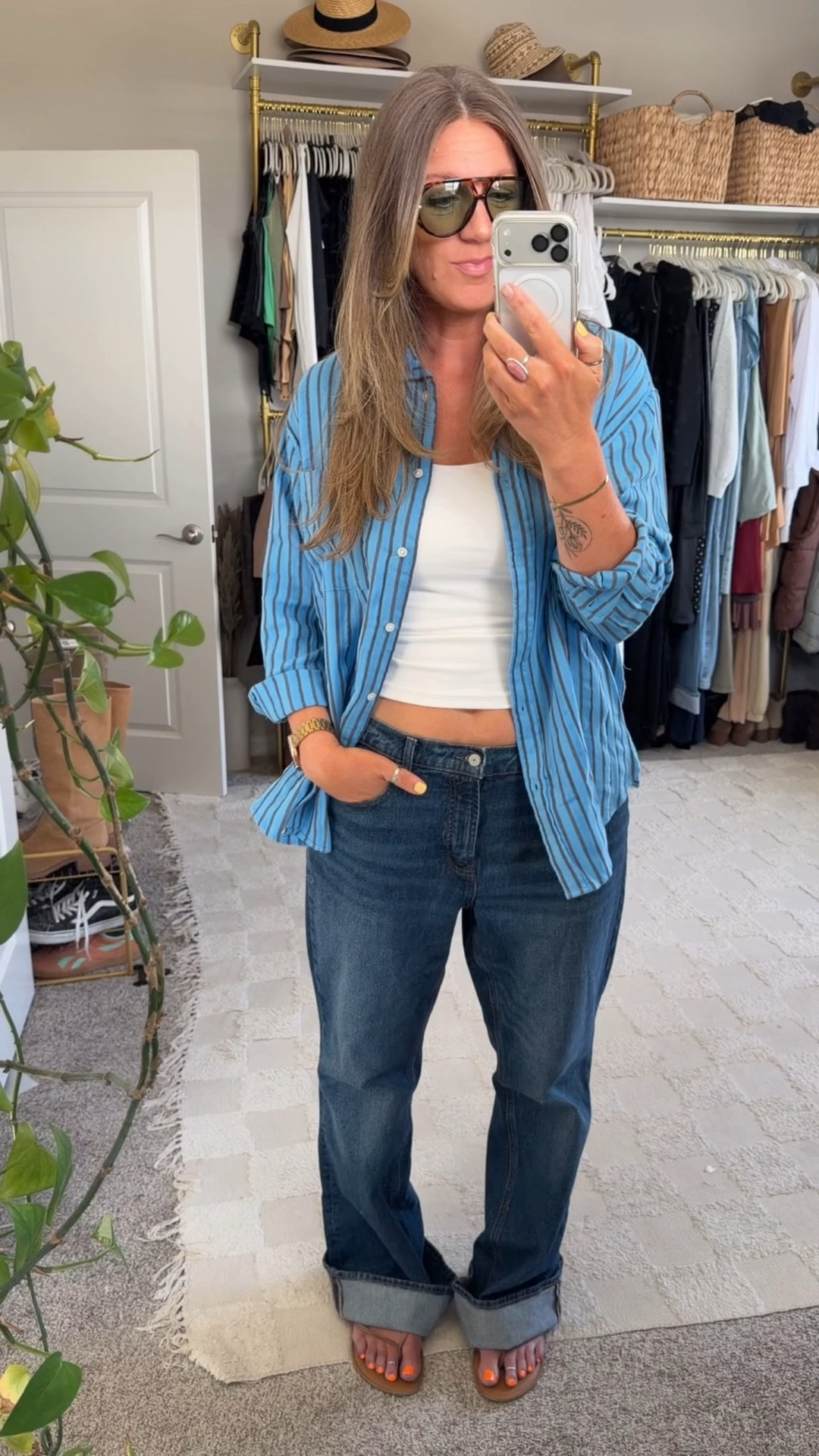 OOTD as a tall mom
✨Large top, large tank, 14 tall jeans (sized up for baggy fit) 🇨🇦 specific links saved at the end 

#LTKootd #LTKTall #LTKOver40