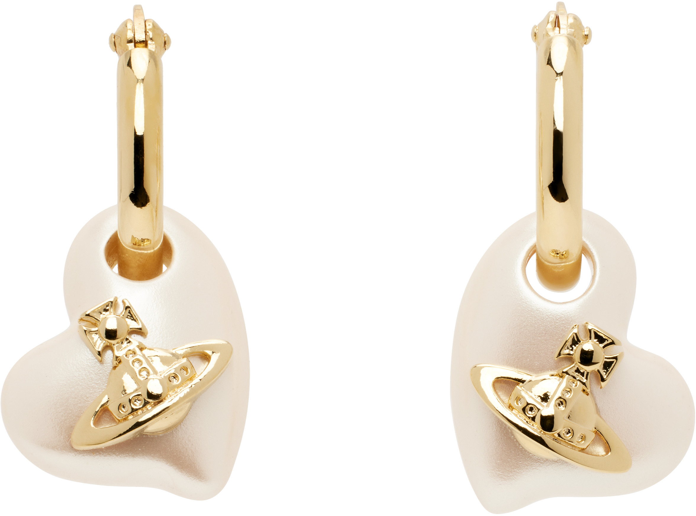 Vivienne Westwood Gold Florentia Earrings | SSENSE