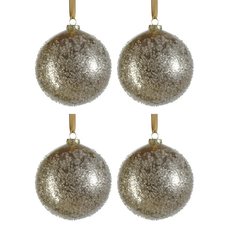Cele The Holiday Aisle® Ball Ornament (Set of 4) | Wayfair North America