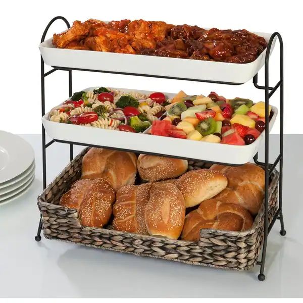 Creative Ware Island Breeze Entertainment Collection 3 Tier Buffet Server | Bed Bath & Beyond