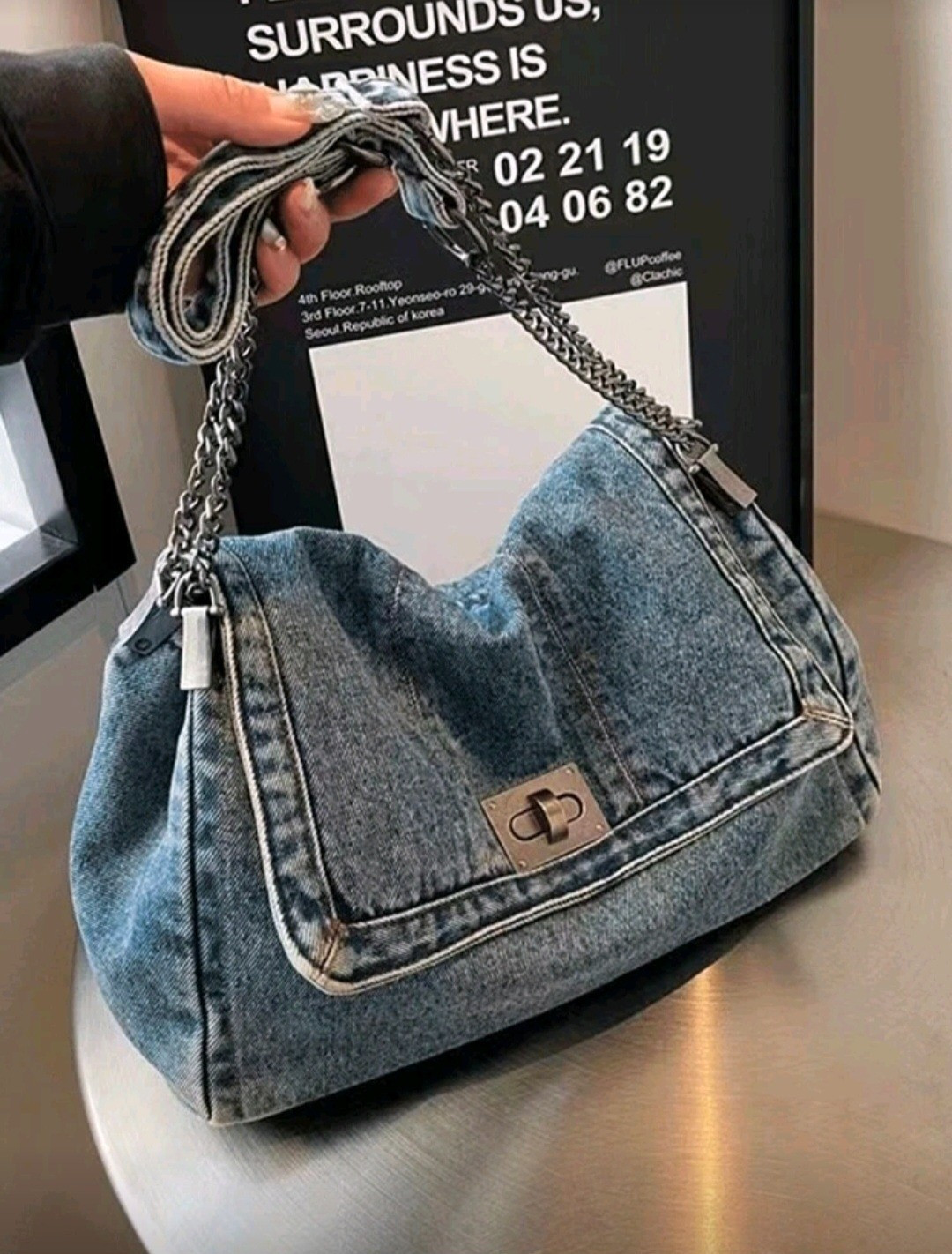 Denim handbag.

#LTKStyleTip #LTKFindsUnder50 #LTKGiftGuide