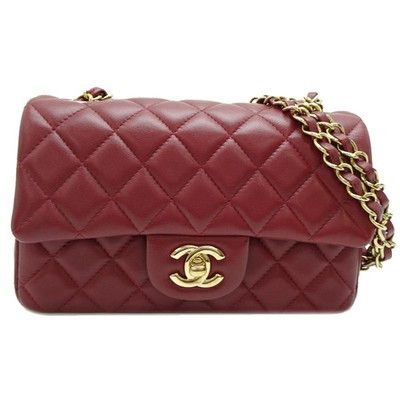 Authenticity GuaranteeChanel Matelasse 20 Chain Shoulder Bag A69900 Lambskin Red DH90894 r0_1217 | eBay US