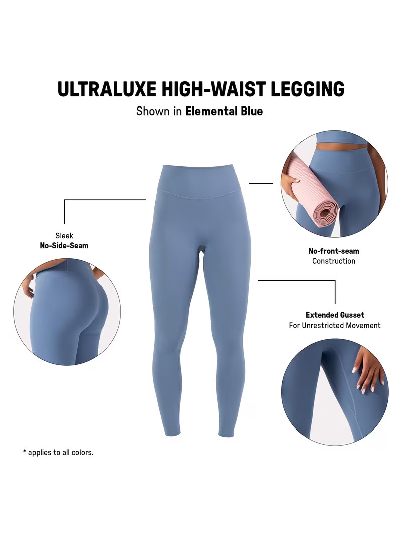 YITTY Active Women's UltraLuxe High-Waist Legging, Athleisure, 4-Way-Stretch, Onyx, XS, Regular | Walmart (US)