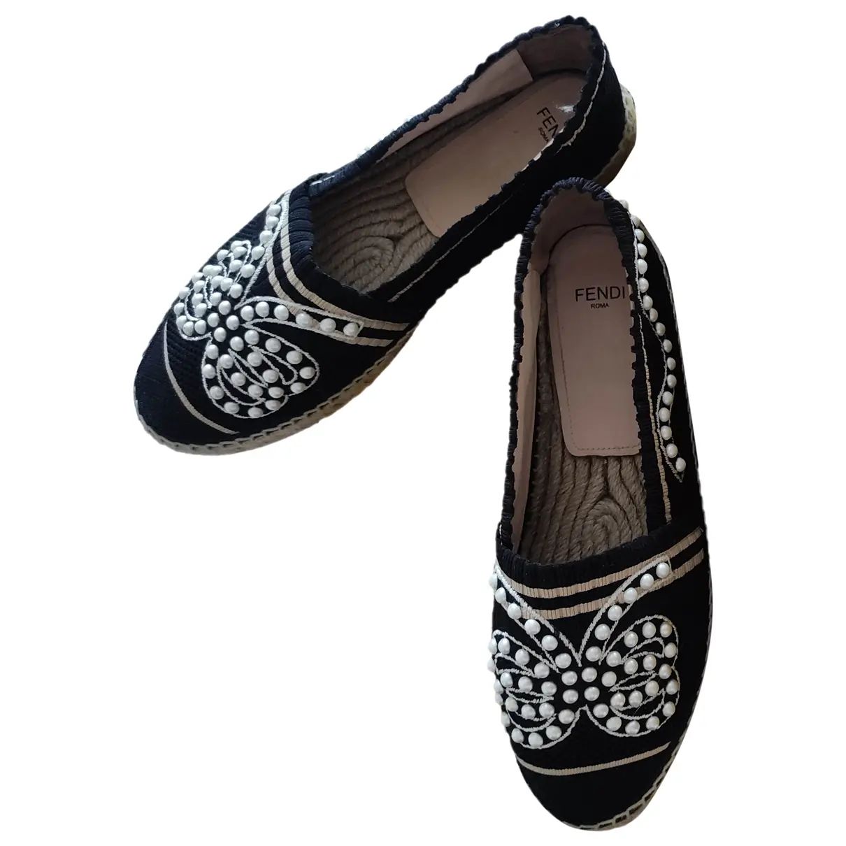 Cloth espadrilles Fendi Blue size 39 EU in Cloth - 34961420 | Vestiaire Collective (Global)