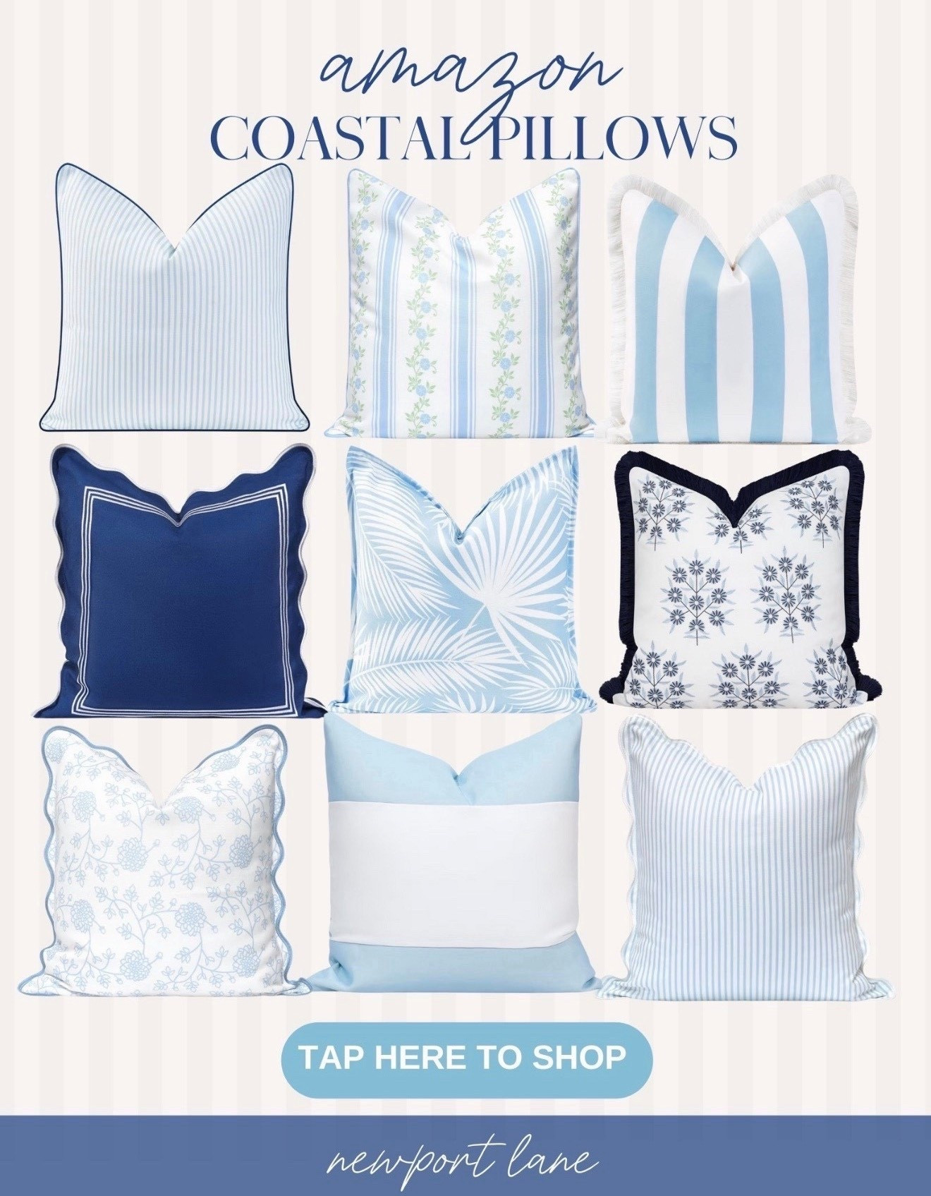 These blue and white pillow covers from Amazon are my go-to for an easy modern coastal refresh in any room. I love how the crisp patterns and soft textures instantly elevate sofas, beds, and chairs with a designer-inspired look. 



#LTKHome #LTKU #LTKSaleAlert