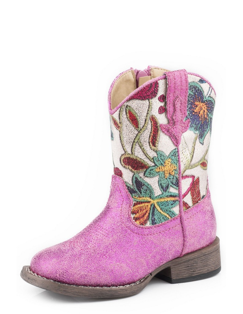 Roper Western Boots Girls Zipper 5 Infant Pink 09-017-1903-2120 PI | Walmart (US)