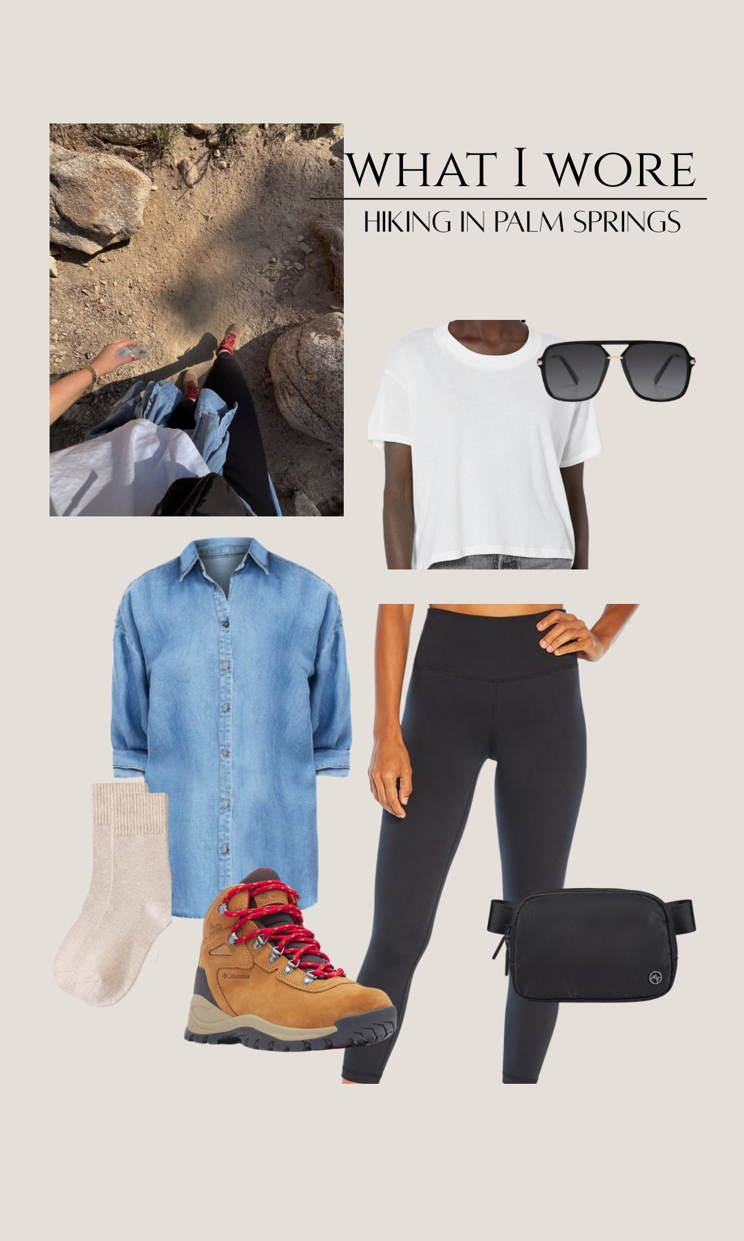 What I wore // hiking in Palm Springs. One of my favorite button down tops that I have styled so many ways!

#LTKStyleTip #LTKTravel #LTKMidsize