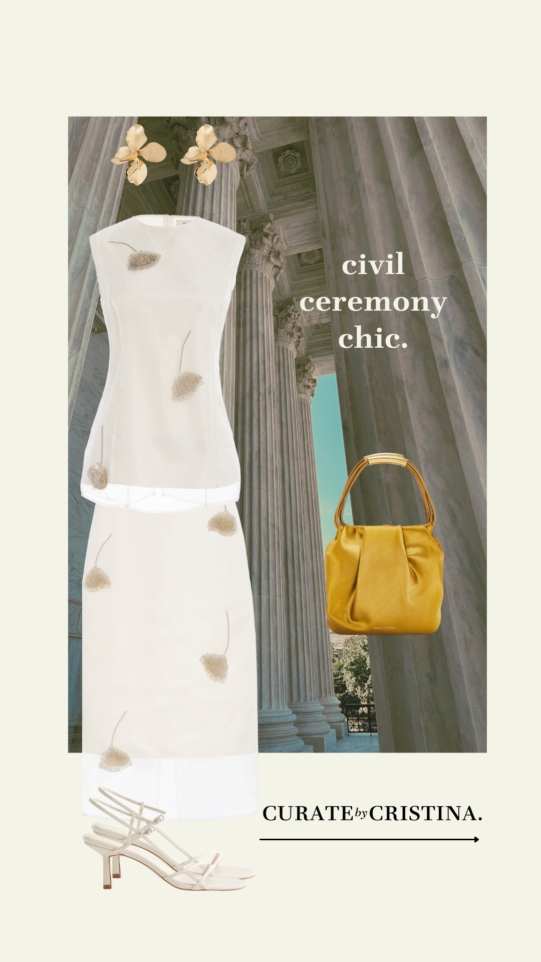 Civil Ceremony Chic - this stand out bridal set to elevate your court house ceremony 

#LTKootd #LTKWedding